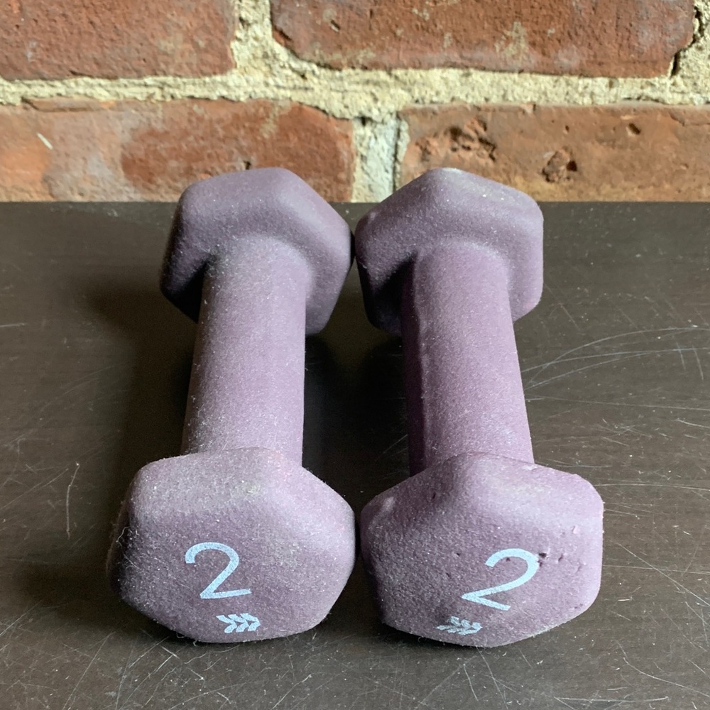 Purple Dumbbells 2 lb Pack of 2 Gym